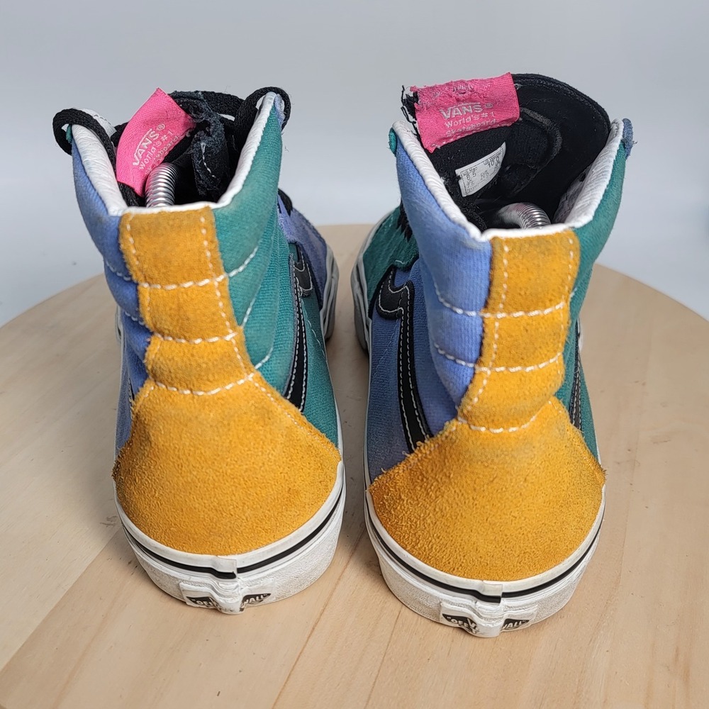 Vans SK8 Hi Multi Color Mix & Match Shoes Sneakers Men Size 8.5 (Read) - Picture 5 of 11